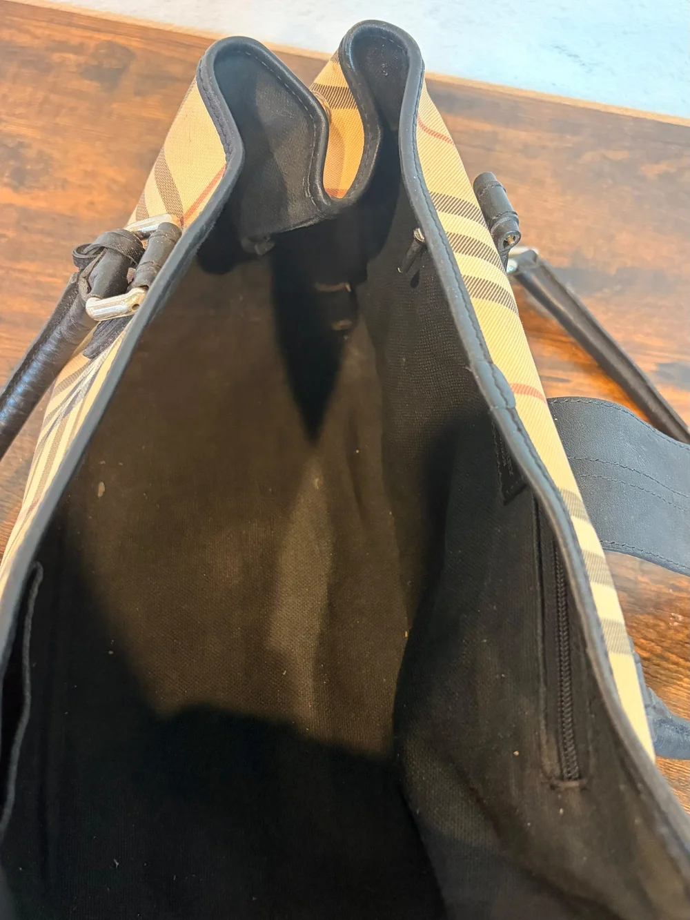 Burberry Nova Check Buckle Tote